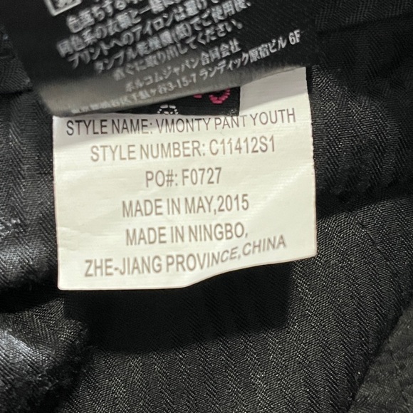 Volcom Black Straight-Leg Chino V Monty Pants sz 30 / 20 - Picture 11 of 11